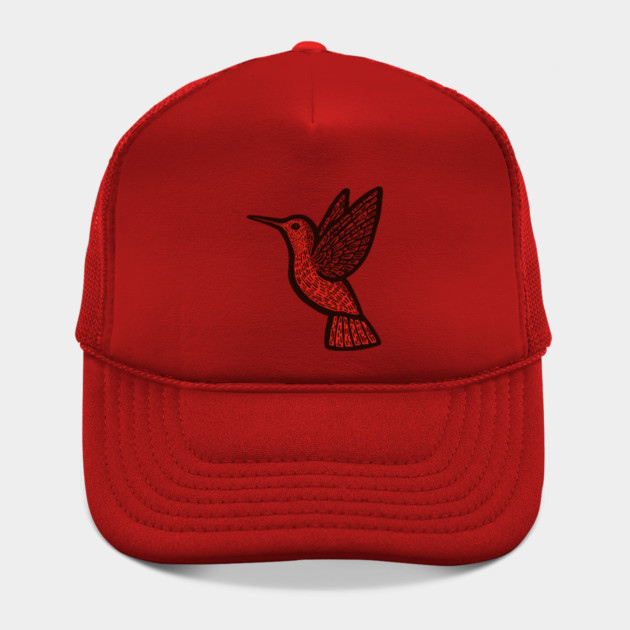 Hummingbird Linocut Art - Nature Lover Gift by TuncGK