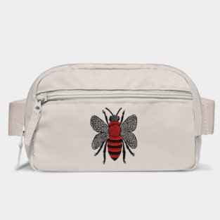 Bee Linocut Art - Nature-Inspired Gift Bag