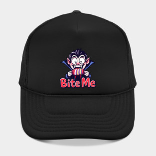 Bite Me: Vampire Candy Bar Funny Halloween Shirt Hat