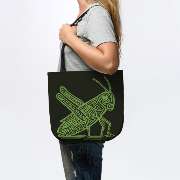 Grasshopper Linocut Art - Nature-Inspired Gift by TuncGK