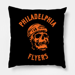 Flyers Skull Pillow
