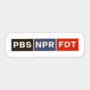 PBS//NPR//FDT Sticker
