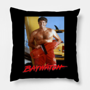 Baywatch Hoff David Hasselhoff Hasselhoff Liebhabe - jatery #4467 Pillow