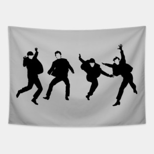 Jumping Beatles Tapestry