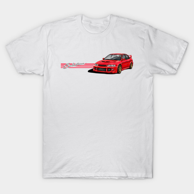 Mitsubishi Lancer evolution JDM car T-Shirt by monsalveautos
