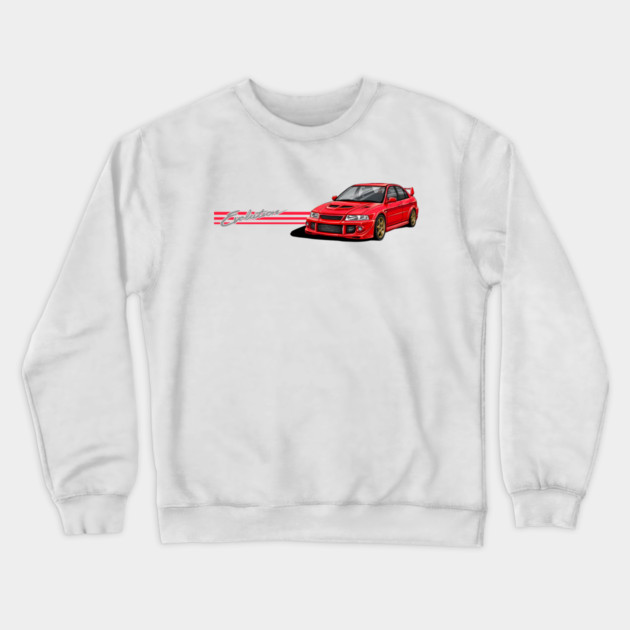 Mitsubishi Lancer evolution JDM car Crewneck Sweatshirt by monsalveautos