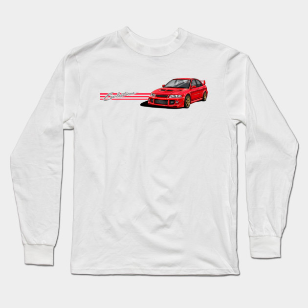 Mitsubishi Lancer evolution JDM car Long Sleeve T-Shirt by monsalveautos