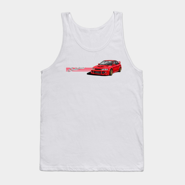 Mitsubishi Lancer evolution JDM car Tank Top by monsalveautos