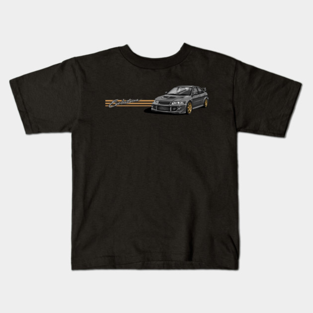 JDM legend mitsubishi lancer evolution Kids T-Shirt by monsalveautos