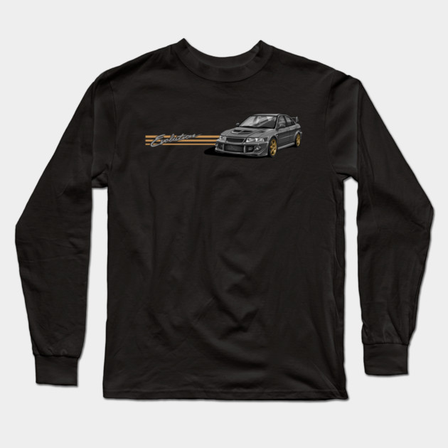 JDM legend mitsubishi lancer evolution Long Sleeve T-Shirt by monsalveautos
