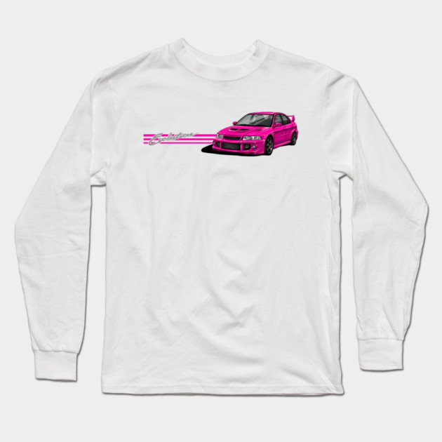 mitsubishi evo classic car Long Sleeve T-Shirt by monsalveautos