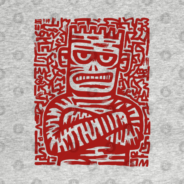 Spooky Cute Frankenstein Monster Art for Kids Halloween Gift by TuncGK