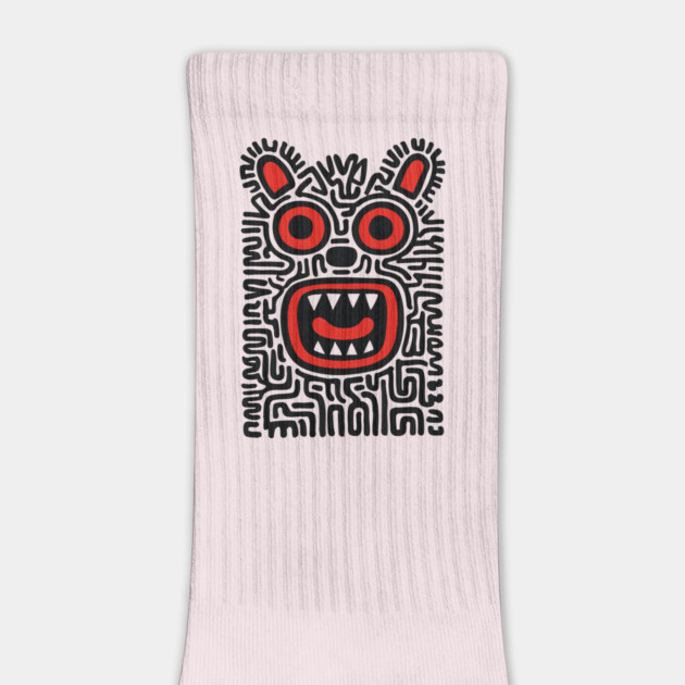 Fierce Tribal Monster Graphic for Cool Kids by TuncGK