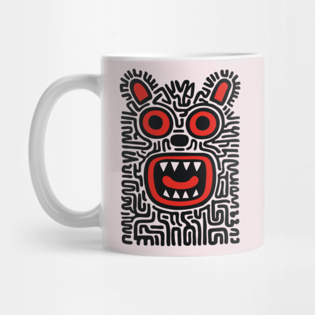 Fierce Tribal Monster Graphic for Cool Kids by TuncGK