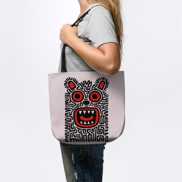 Fierce Tribal Monster Graphic for Cool Kids by TuncGK