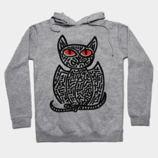 Fantasy Owl Cat Creature for Imaginative Kids Room Decor Hoodie