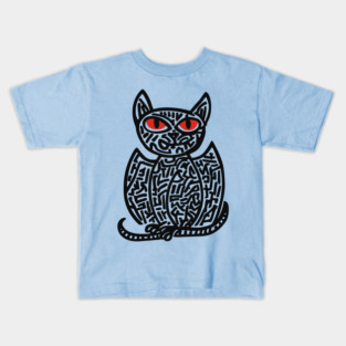 Fantasy Owl Cat Creature for Imaginative Kids Room Decor Kids T-Shirt