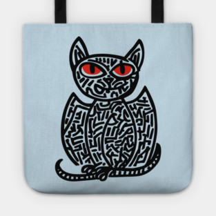 Fantasy Owl Cat Creature for Imaginative Kids Room Decor Tote