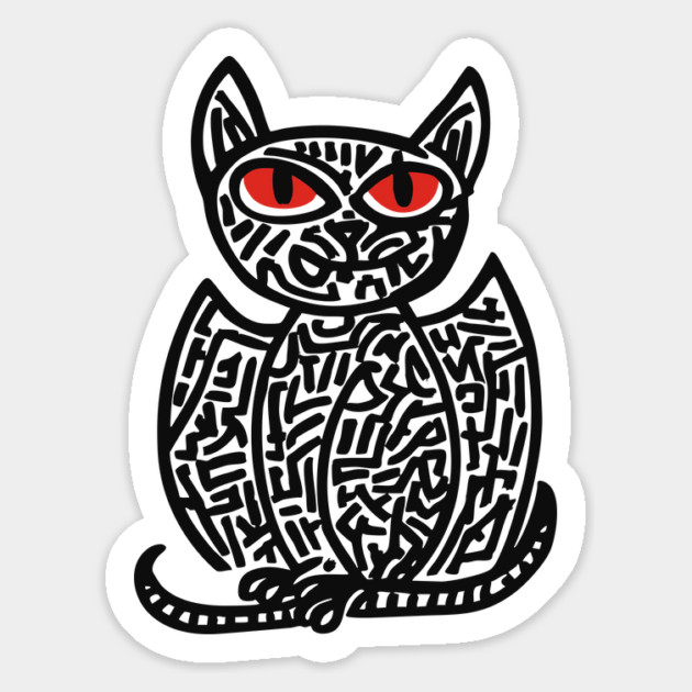 Fantasy Owl Cat Creature for Imaginative Kids Room Decor Magnet by TuncGK