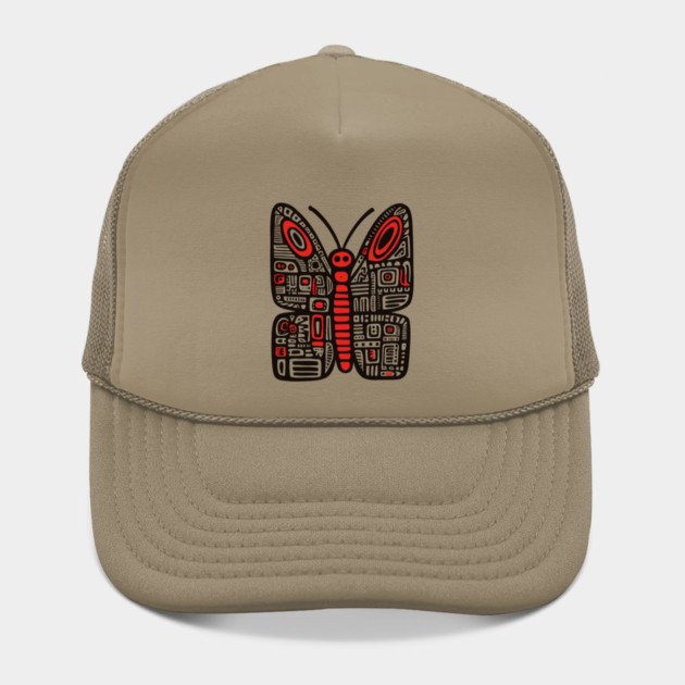 Geometric Folk Art Butterfly for Nature Loving Kids by TuncGK