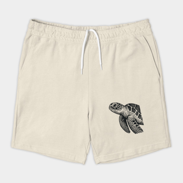 Serene Sea Turtle Linocut Print for Calming Ocean Nursery Decor by TuncGK