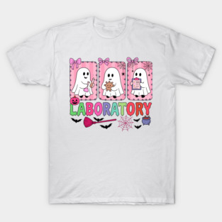 Preppy Halloween Laboratory Lab Tech Scientist Halloween T-Shirt