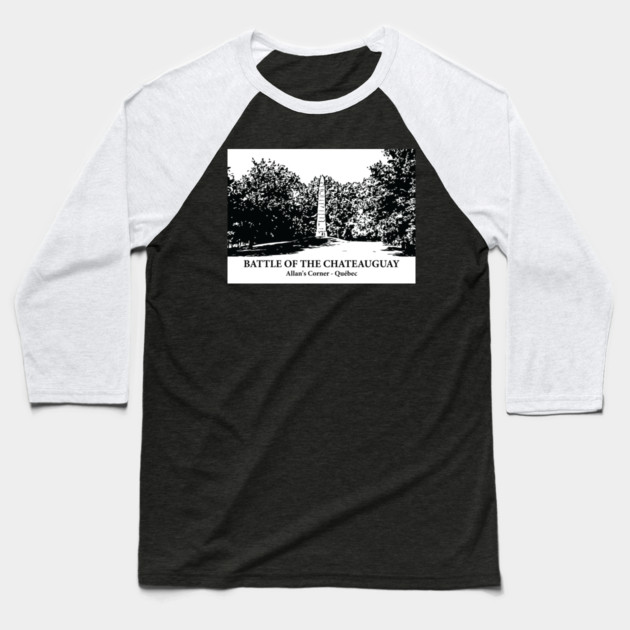 Battle of the Chateauguay - Allan's Corner QC Baseball T-Shirt by Lakeric