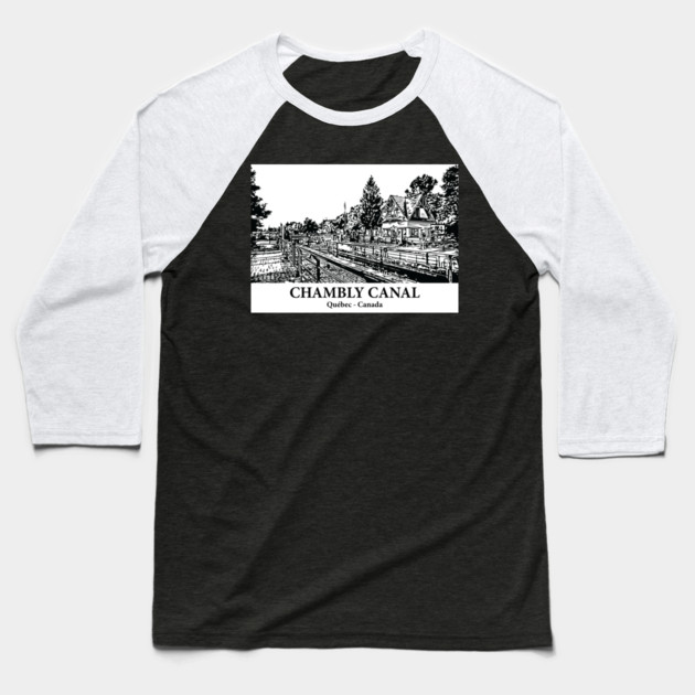 Chambly Canal - Québec Baseball T-Shirt by Lakeric