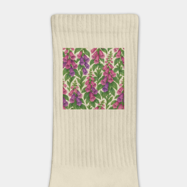Foxglove Watercolor Floral Pattern by Sharafeldin  's Store