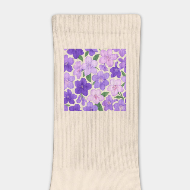 Streptocarpus Cape Primrose Botanical Pattern by Sharafeldin  's Store