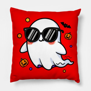 Retro Cute Ghost Halloween Pillow