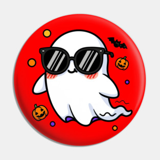 Retro Cute Ghost Halloween Pin