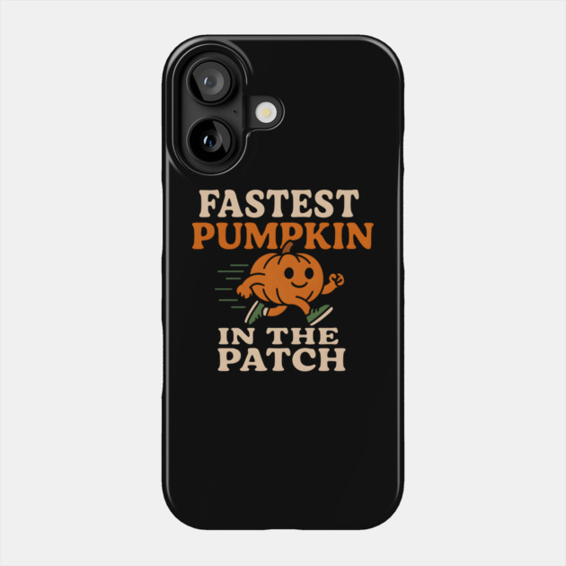 Fastest Pumpkin in the Patch Funny Halloween Running Graphic Phone Case by MakerMind8.2