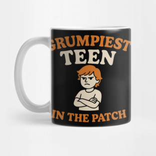 Grumpiest Teen in the Patch Funny Pumpkin Quote Graphic Mug