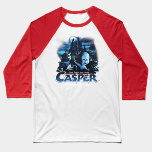 Casper Vintage, 90s Retro Halloween Spooky Ghost Movie Baseball T-Shirt