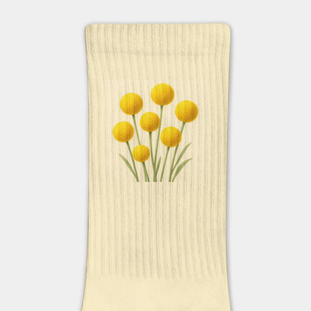 Billy Buttons Watercolor Floral Pattern by Sharafeldin  's Store