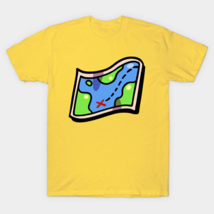 Treasure Map Cartoon T-Shirt