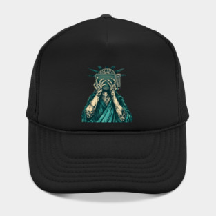 Corporate Controlled Media: Lady Liberty Censored Hat