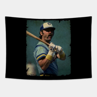 Gorman Thomas in Milwaukee Brewers Tapestry
