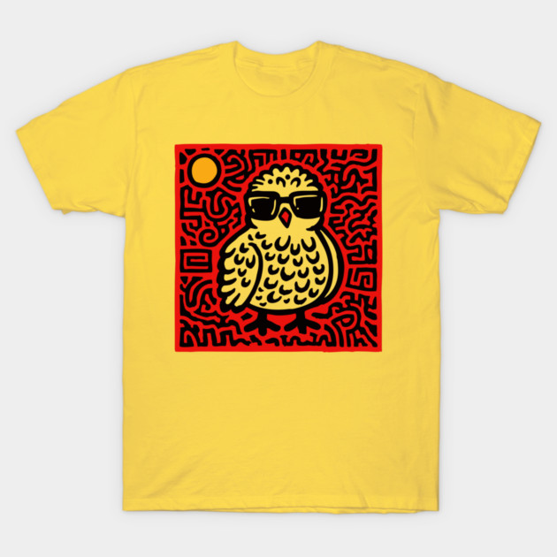 Cool Chick with Sunglasses Art for Quirky Kids Room Decor T-Shirt by TuncGK