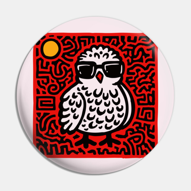 Cool Chick with Sunglasses Art for Quirky Kids Room Decor Pin by TuncGK