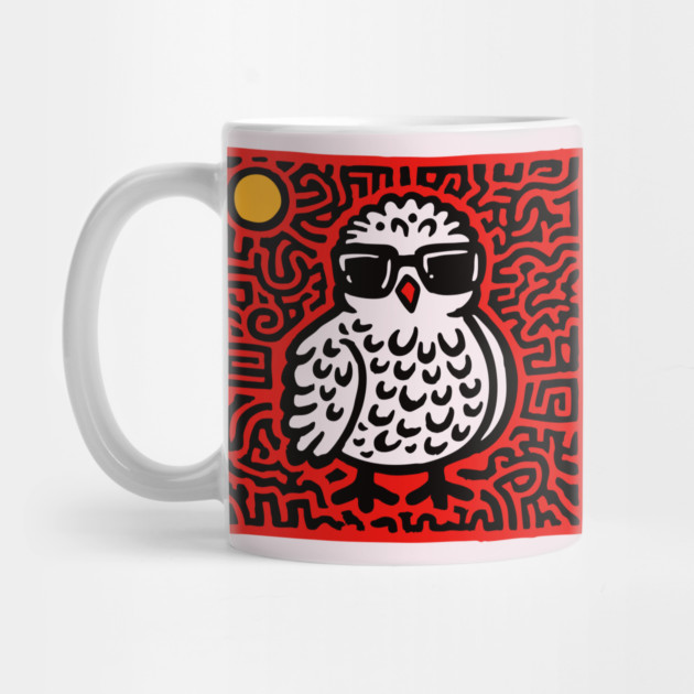 Cool Chick with Sunglasses Art for Quirky Kids Room Decor by TuncGK