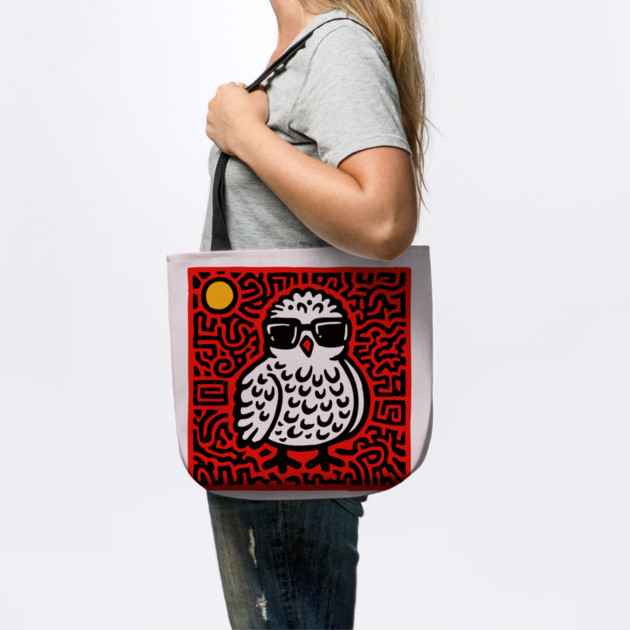 Cool Chick with Sunglasses Art for Quirky Kids Room Decor by TuncGK