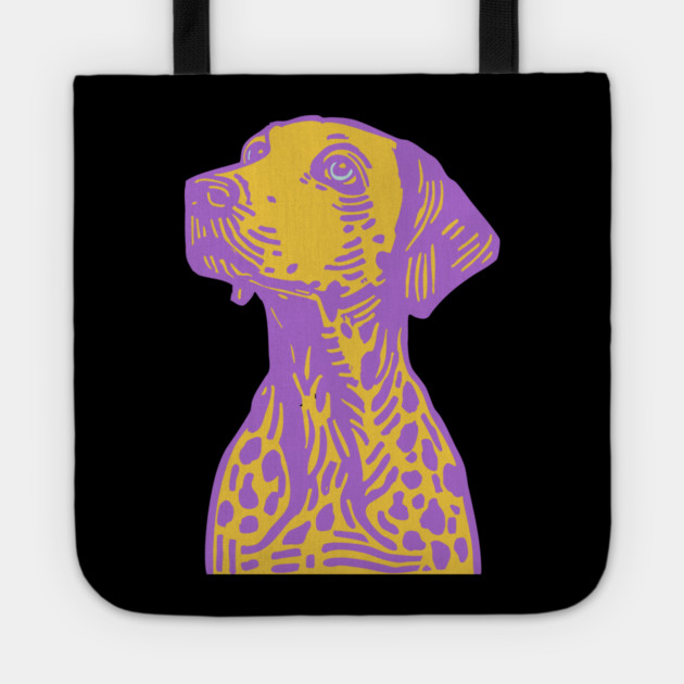 Funky Pop Art Dalmatian for Colorful Dorm Room Decor Tote by TuncGK