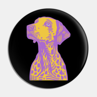 Funky Pop Art Dalmatian for Colorful Dorm Room Decor Pin