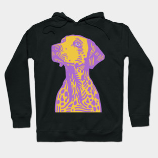 Funky Pop Art Dalmatian for Colorful Dorm Room Decor Hoodie
