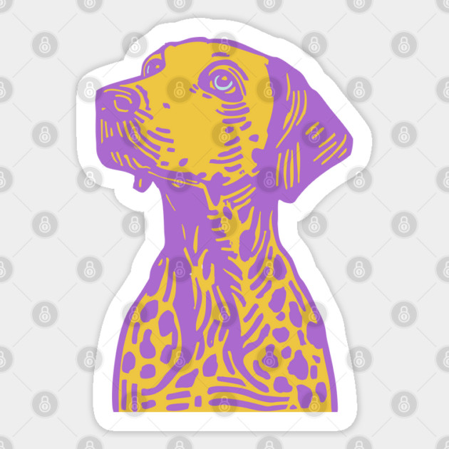 Funky Pop Art Dalmatian for Colorful Dorm Room Decor Sticker by TuncGK