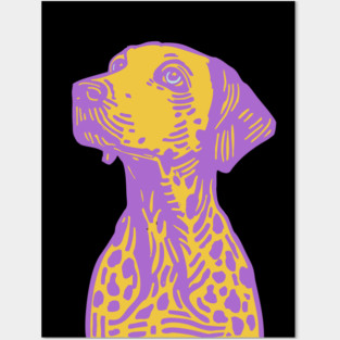 Funky Pop Art Dalmatian for Colorful Dorm Room Decor Posters and Art