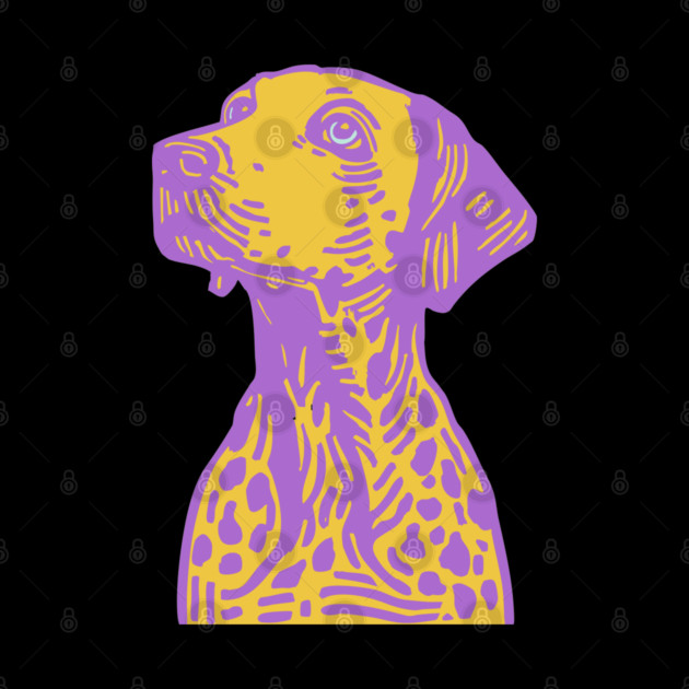 Funky Pop Art Dalmatian for Colorful Dorm Room Decor by TuncGK