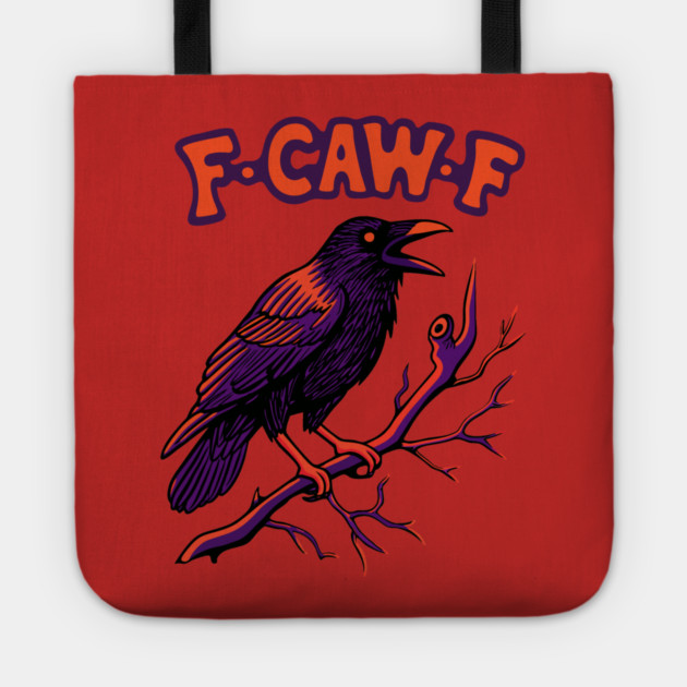 F CAW F Crow Tote by The WYLD Tribe